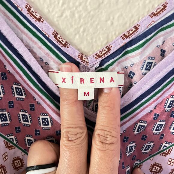 Xirena Carolina silk Handkerchief midi slip dress in Allie Print - Picture 10 of 10